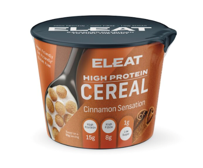 Eleat Balanced High Protein Cereal - 8x50g / Cinnamon - Protein Cereal