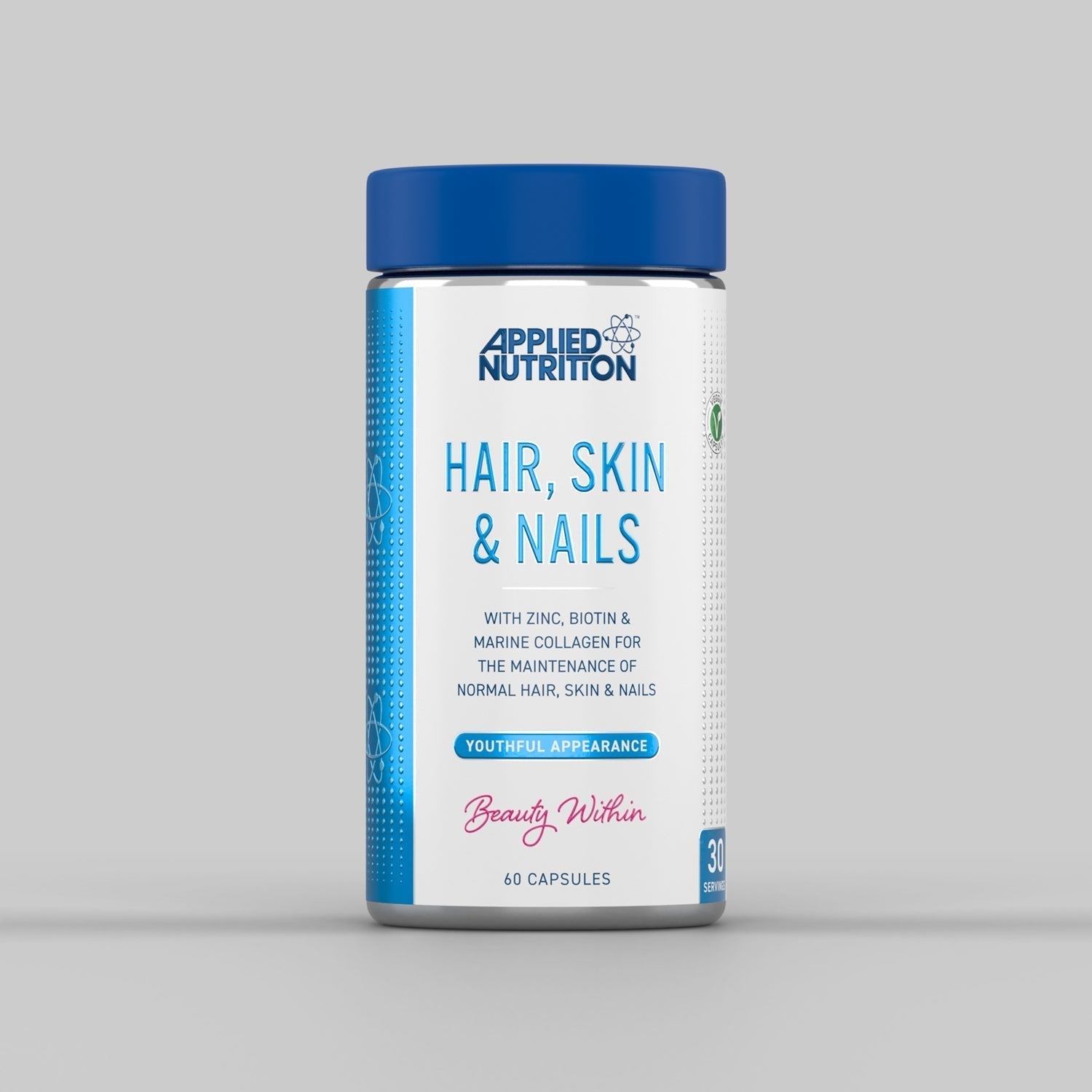 Applied Nutrition Hair Skin & Nails - 60 Caps - Hair Skin & Nails Support Capsules