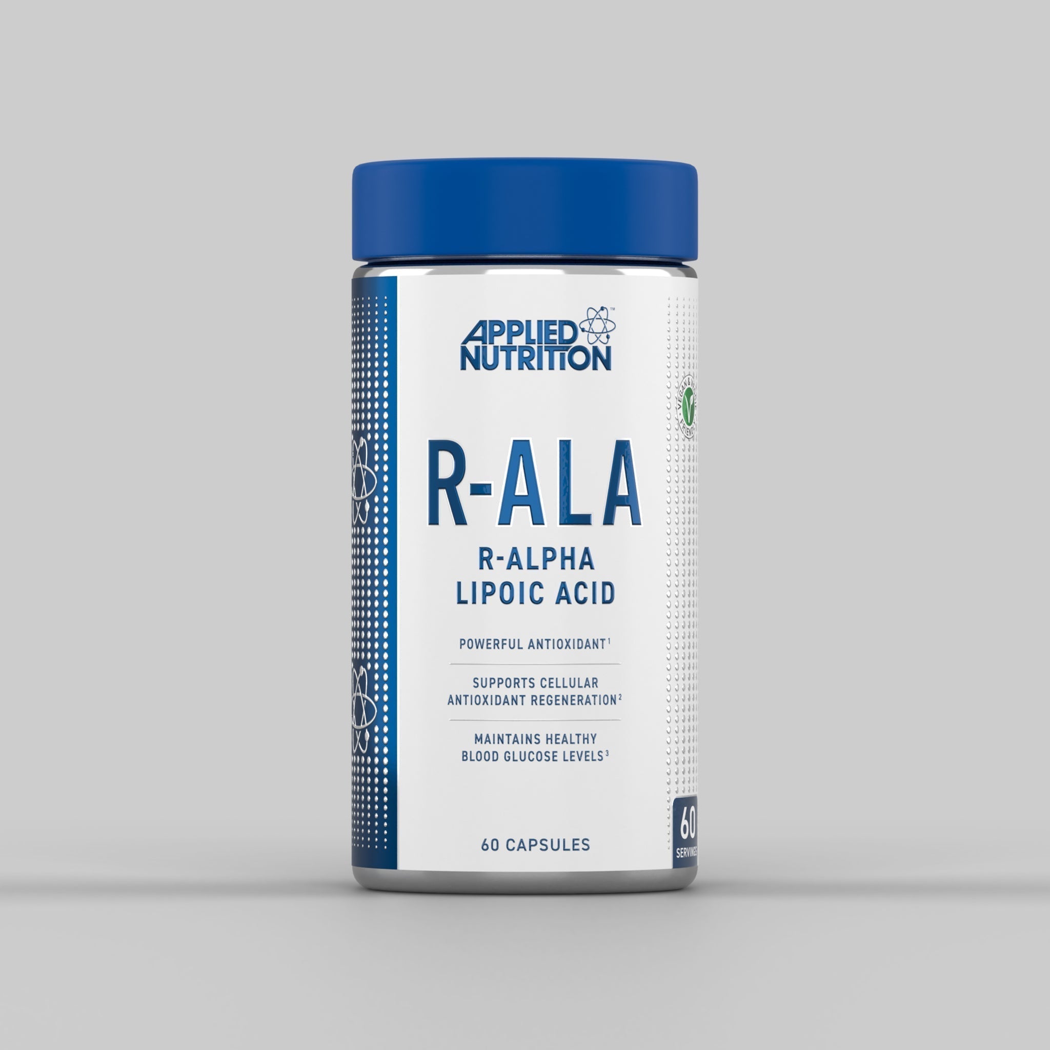Applied Nutrition R-ALA R-ALPHA Lipoic Acid - 60 Caps - Alpha Lipoic Acid Capsules