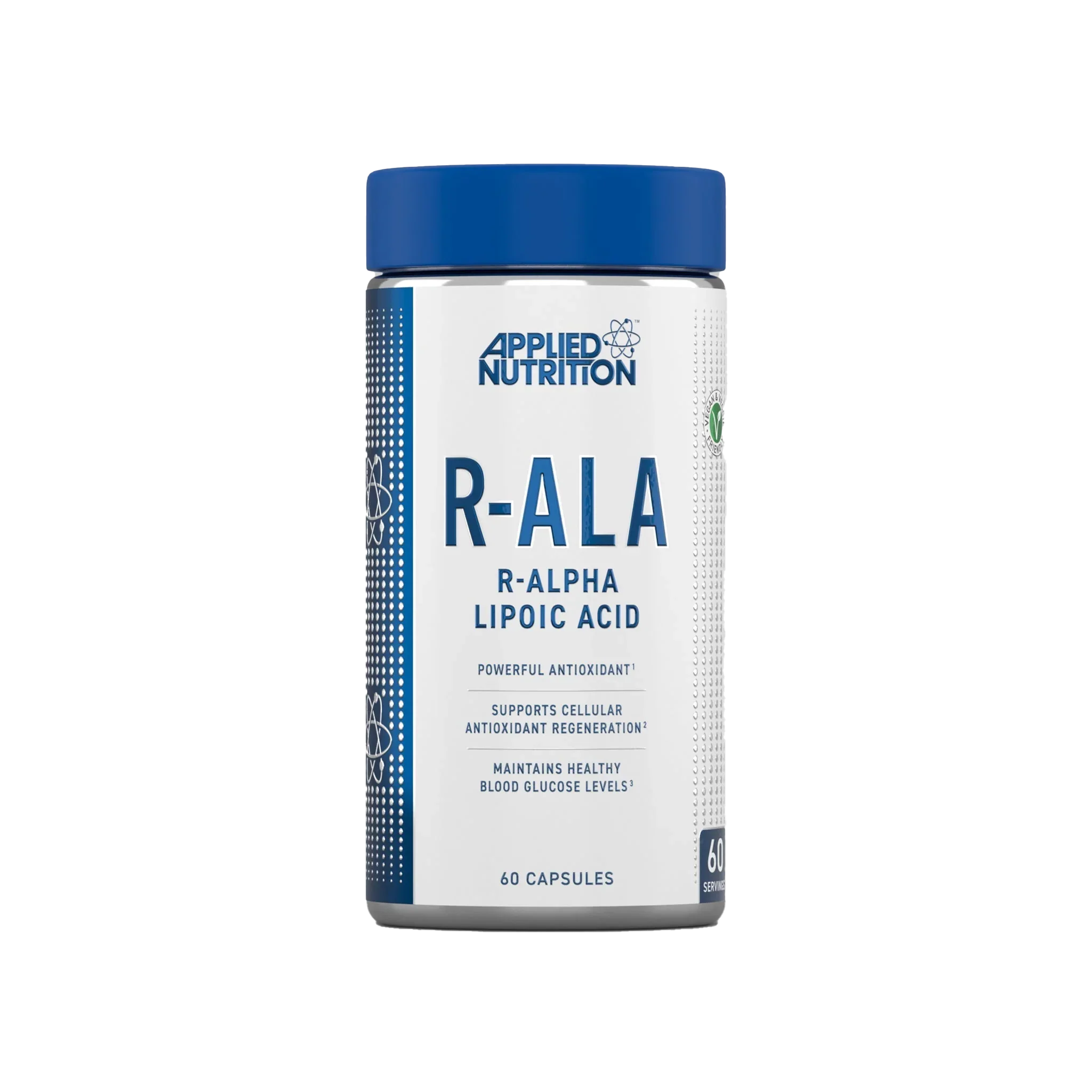 Applied Nutrition R-ALA R-ALPHA Lipoic Acid - 60 Caps - Alpha Lipoic Acid Capsules