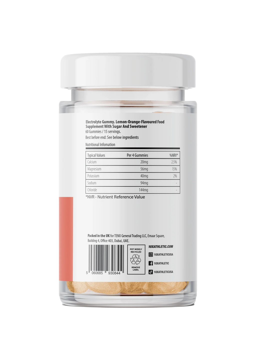 10X Athletic Electrolyte Gummies 60Softgels - MyGymSupplements