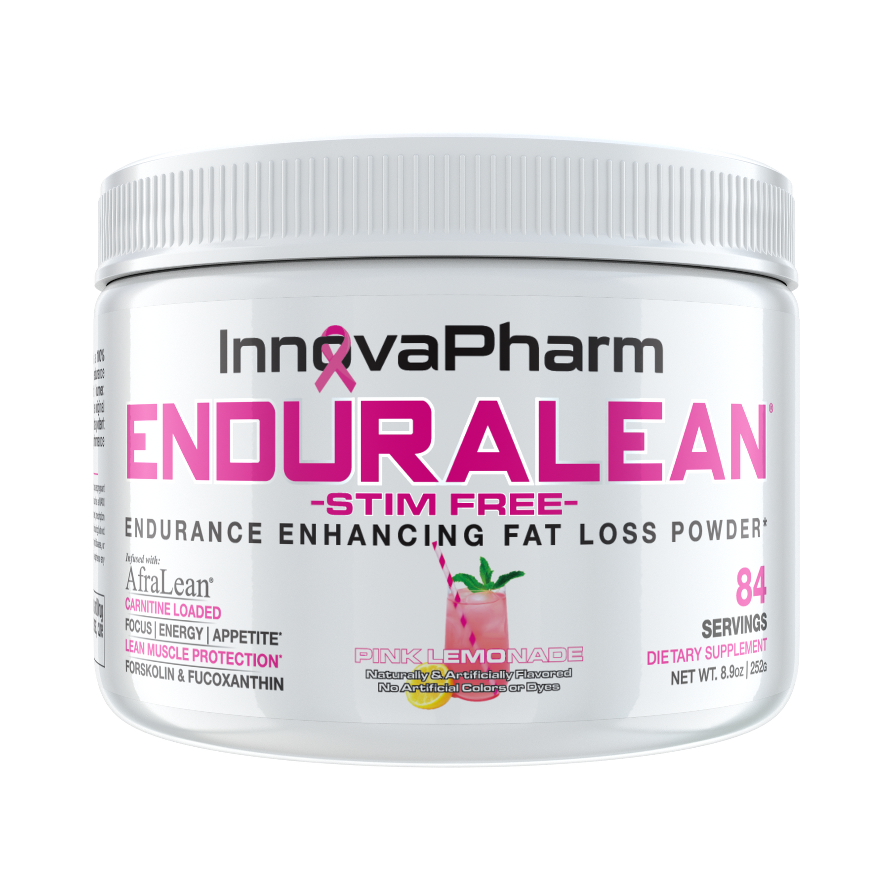 Innovapharm Enduralean Stim Free - 252g / Pink Lemonade - Weight Loss Support Powder