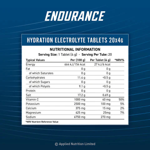 Applied Nutrition Effervescent Electrolyte Tabs - Hydration Tablets