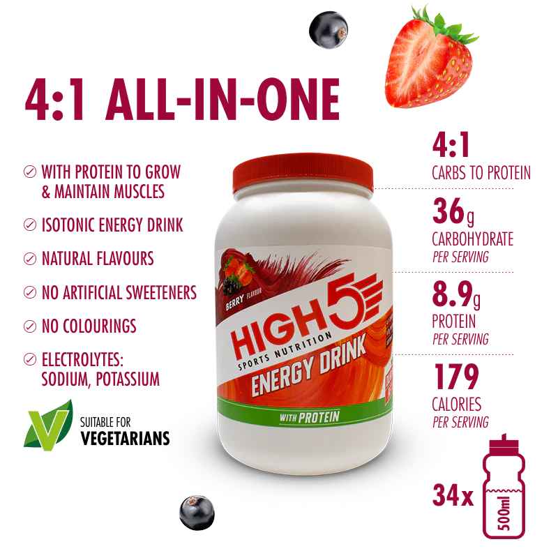HIGH5 Energy Drink with Protein - Supplements