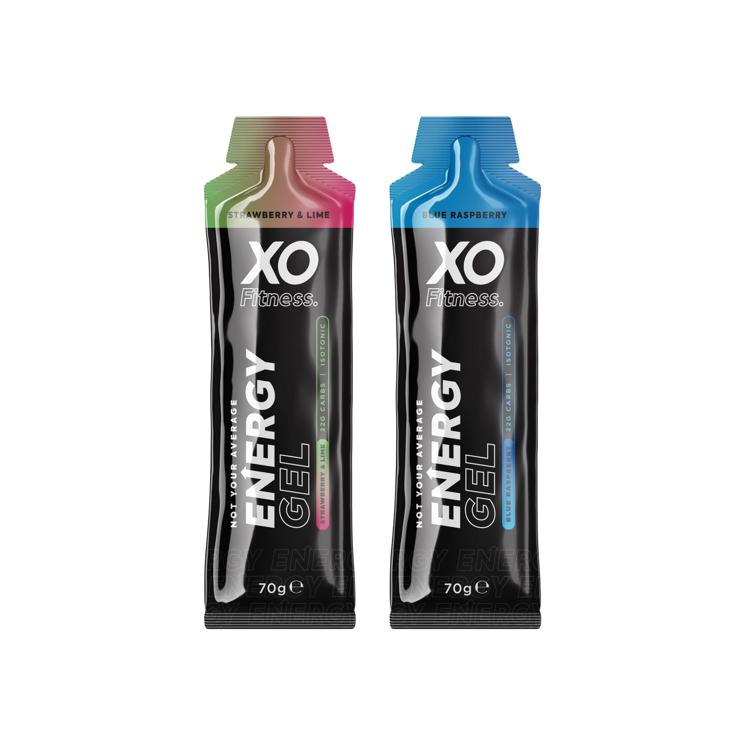 XO Fitness Gels (Star&Lime x12 / Blue Rasp x12) 24x70g