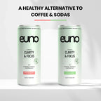 Euno Clarity & Focus Nootropics Drink with lion’s mane, in pink grapefruit & apple flavors