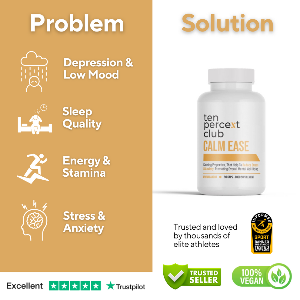 The Ten Percent Club Calm Ease - 30 Caps - Ashwagandha
