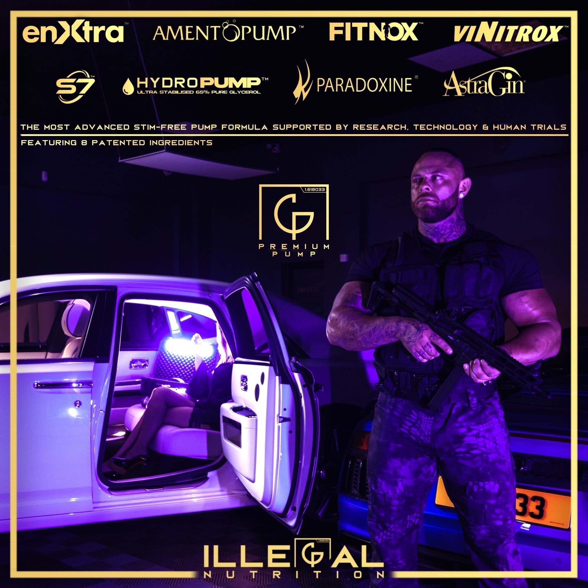 Illegal Nutrition Premium Pump V2 (Stim-Free) - Pre-Workout Powder