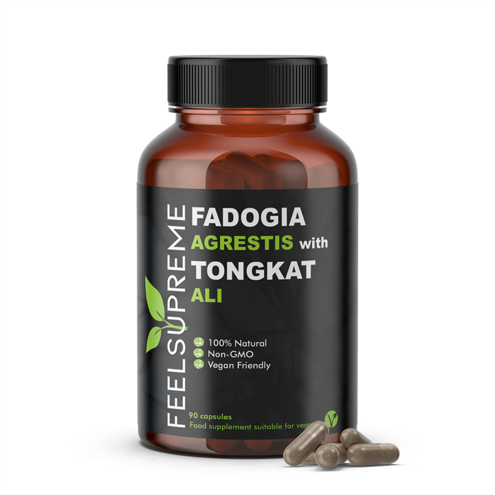 Feel Supreme Tongkat Ali And Fadogia Agrestis - 90 Veg Caps - Cognitive Support Capsules