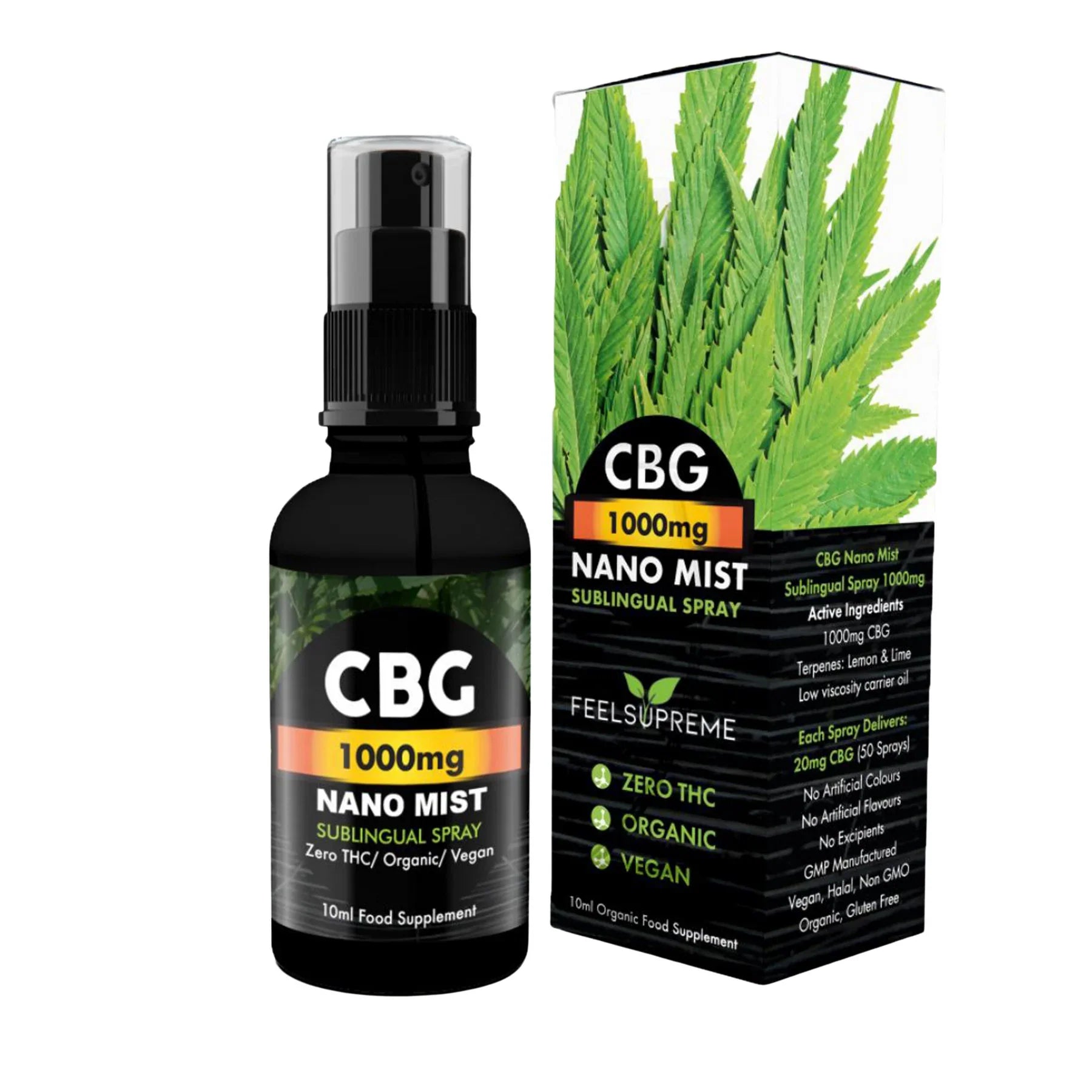 Feel Supreme CBG Liposomal Spray 1000mg 10ml Anti Inflammatory ANT001