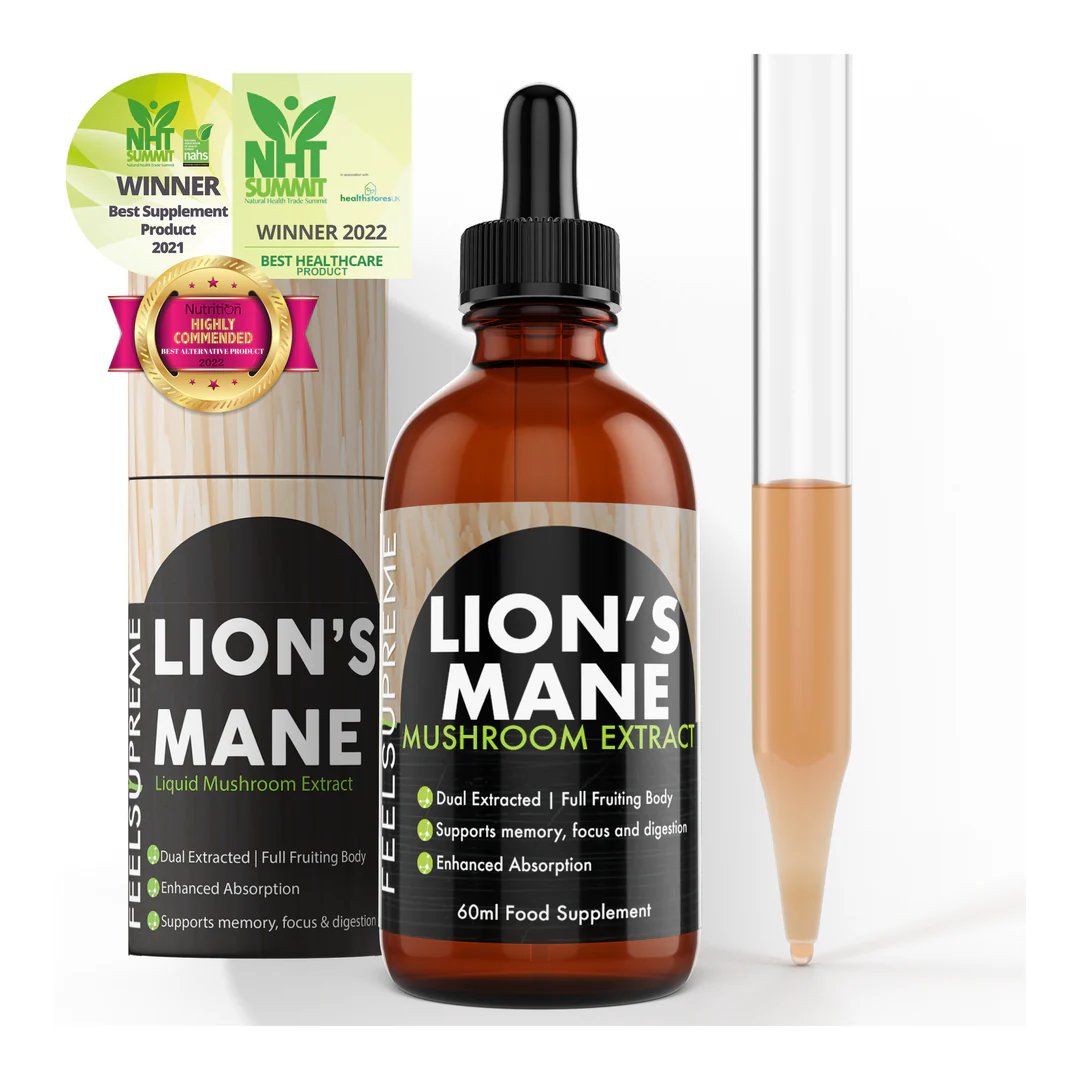 Feel Supreme Lions Mane Extract - 60ml - Cognitive Support Liquid