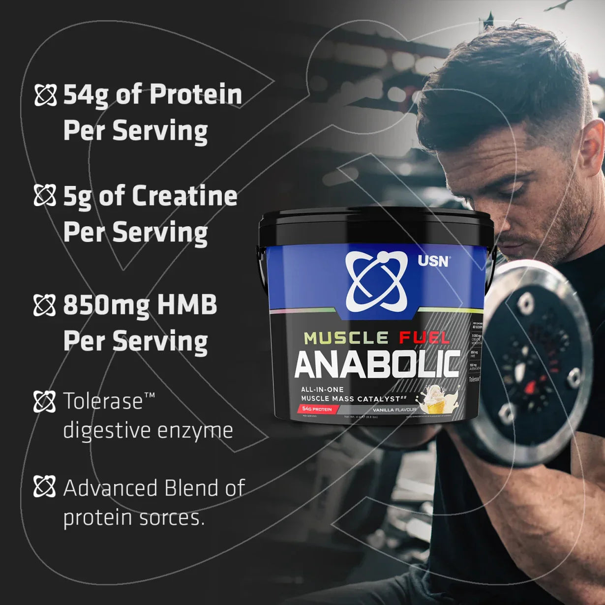 USN Muscle Fuel Anabolic Gainer Variety Pack All In One Gainer Powder