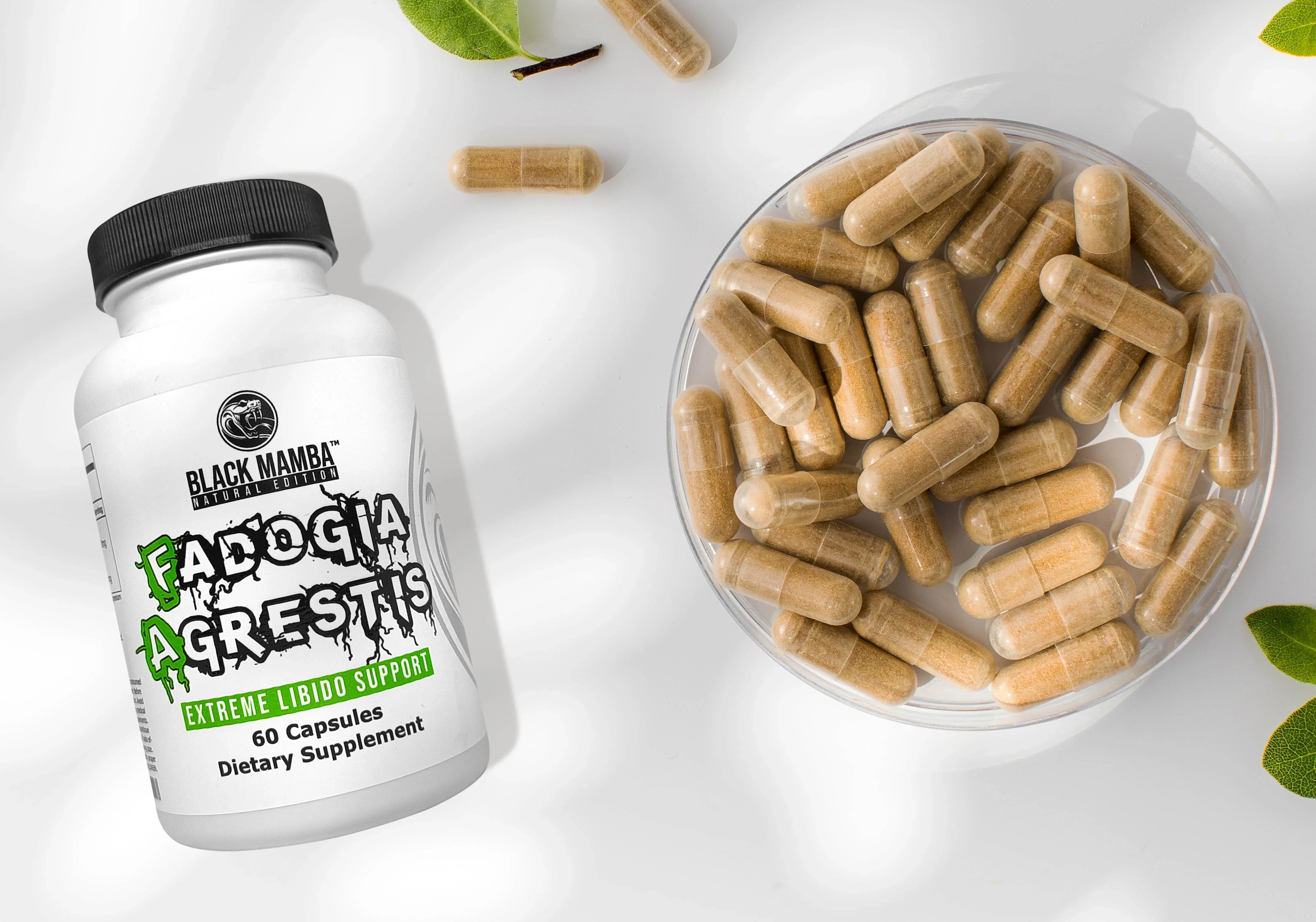 Black Mamba Fadogia Agrestis - 60 Caps - Testosterone Boosters
