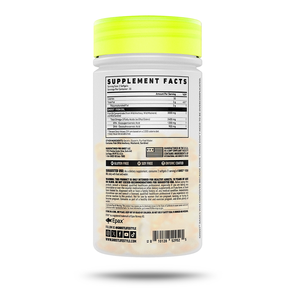 Ghost Basics Fish Oil 60 Caps - MyGymSupplements