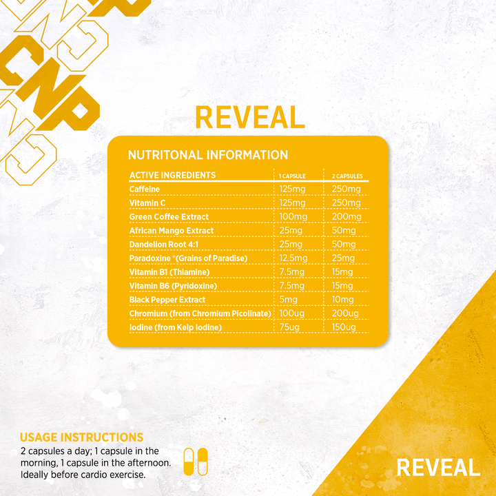 CNP Reveal - 60 Caps - Weight Loss Support Capsules