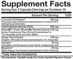 Innovapharm Flexamend supplement facts label for natural joint support and enhancing joint health