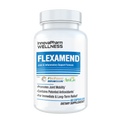 White plastic bottle of Innovapharm Flexamend capsules for natural joint support