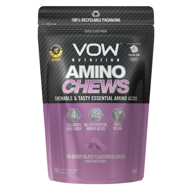 VOW Nutrition Amino Chews - 100 Tabs / Berry Blast - Creatine Chews