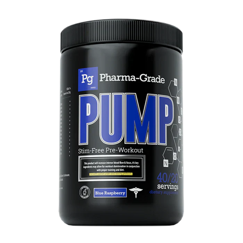 Pharma Grade PUMP - 400g / Blue Raz - Pre-Workout Powder