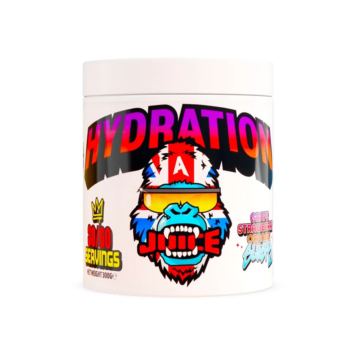Gorillalpha Hydration Juice - 300g / Grape Strawberry Orange Slushy