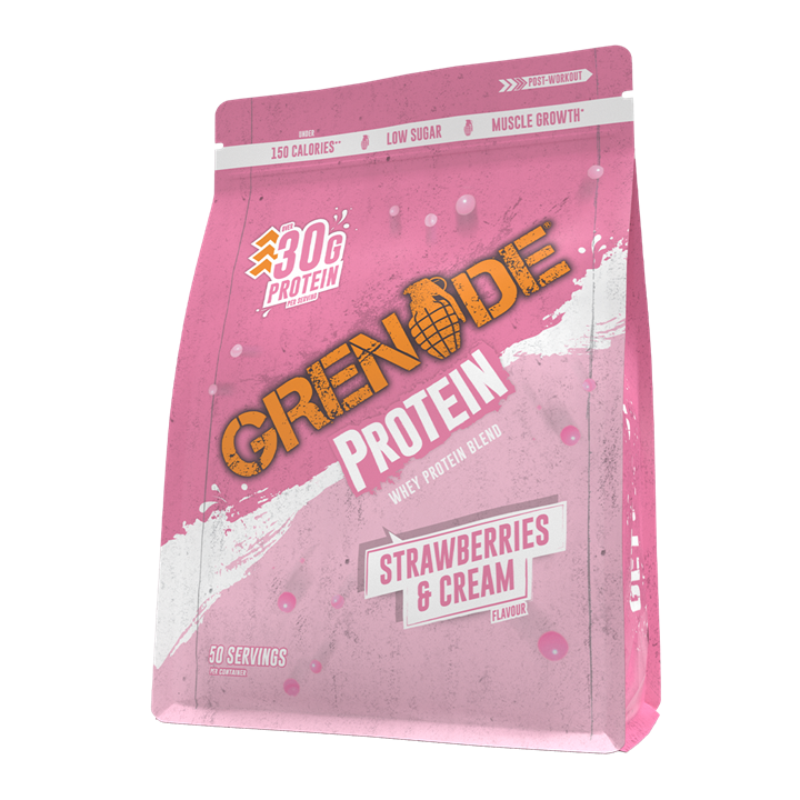 Grenade Protein - 2kg / Strawberries and Cream - Whey Protein Powder