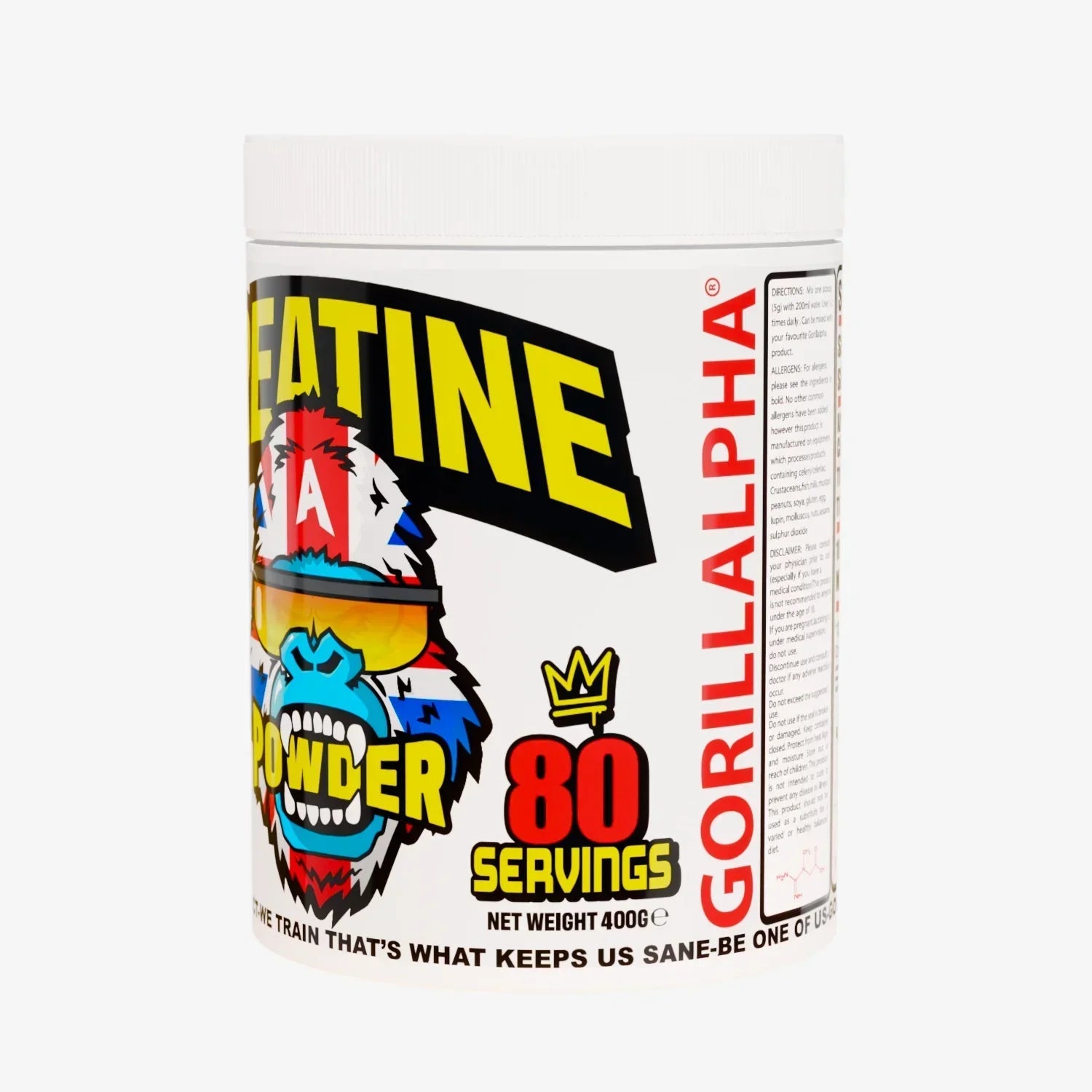 Gorillalpha Creatine - 400g - Creatine Powder