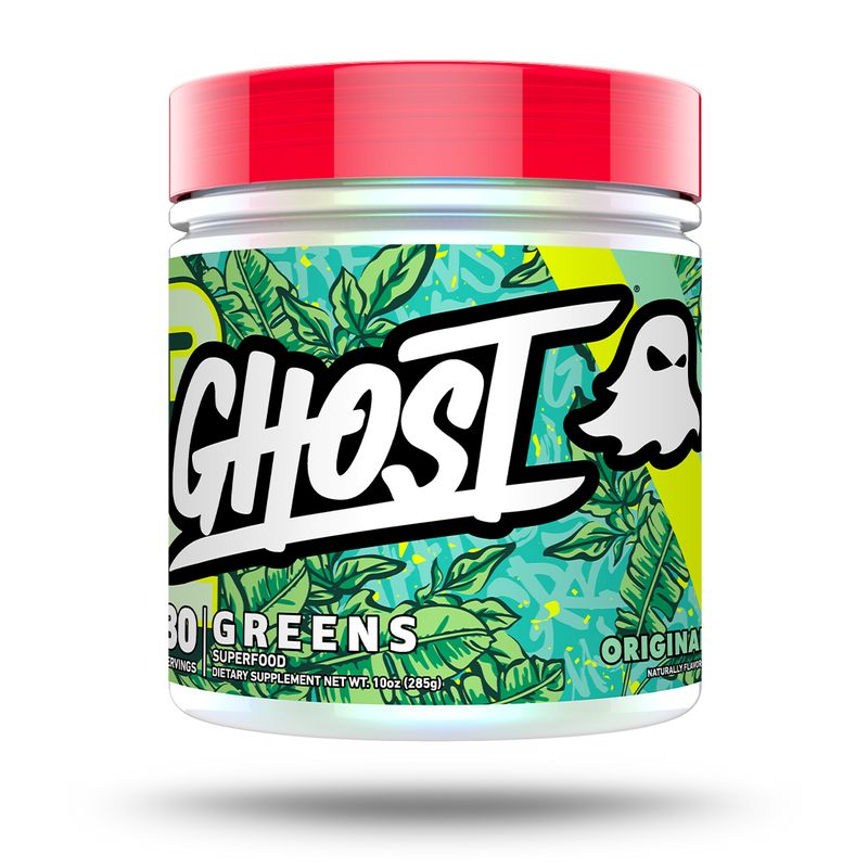 Ghost Greens container with billion CFU and BioCore® Optimum probiotic blend