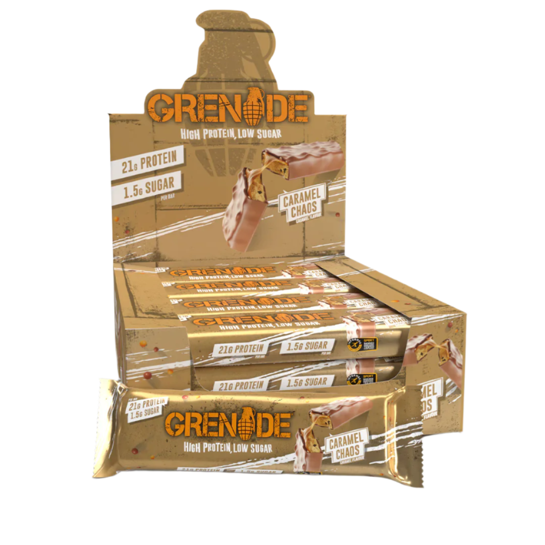 Grenade Protein Bar - 12x60g / Caramel Chaos - Protein Bars