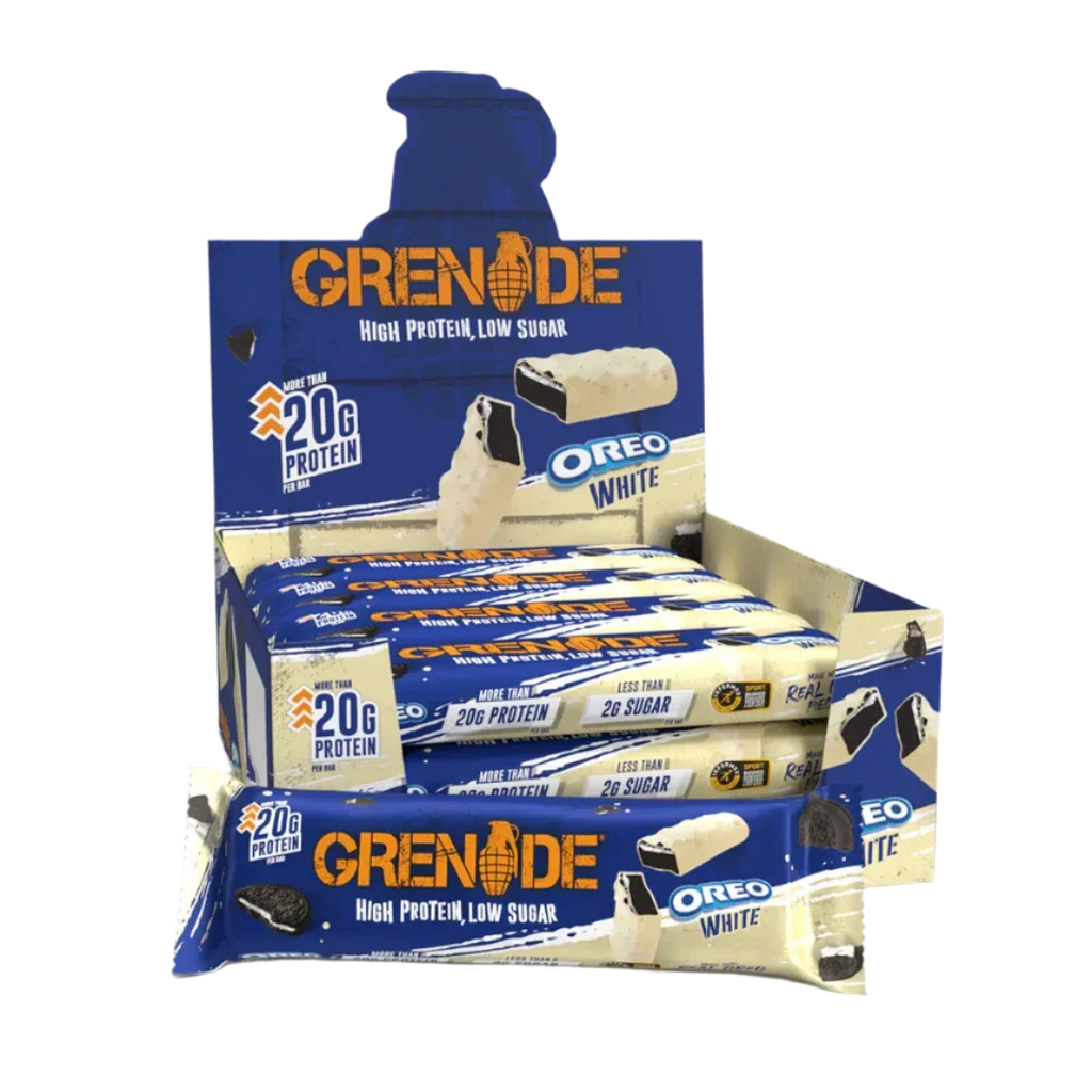 Grenade Protein Bar - 12x60g / Oreo White - Protein Bars