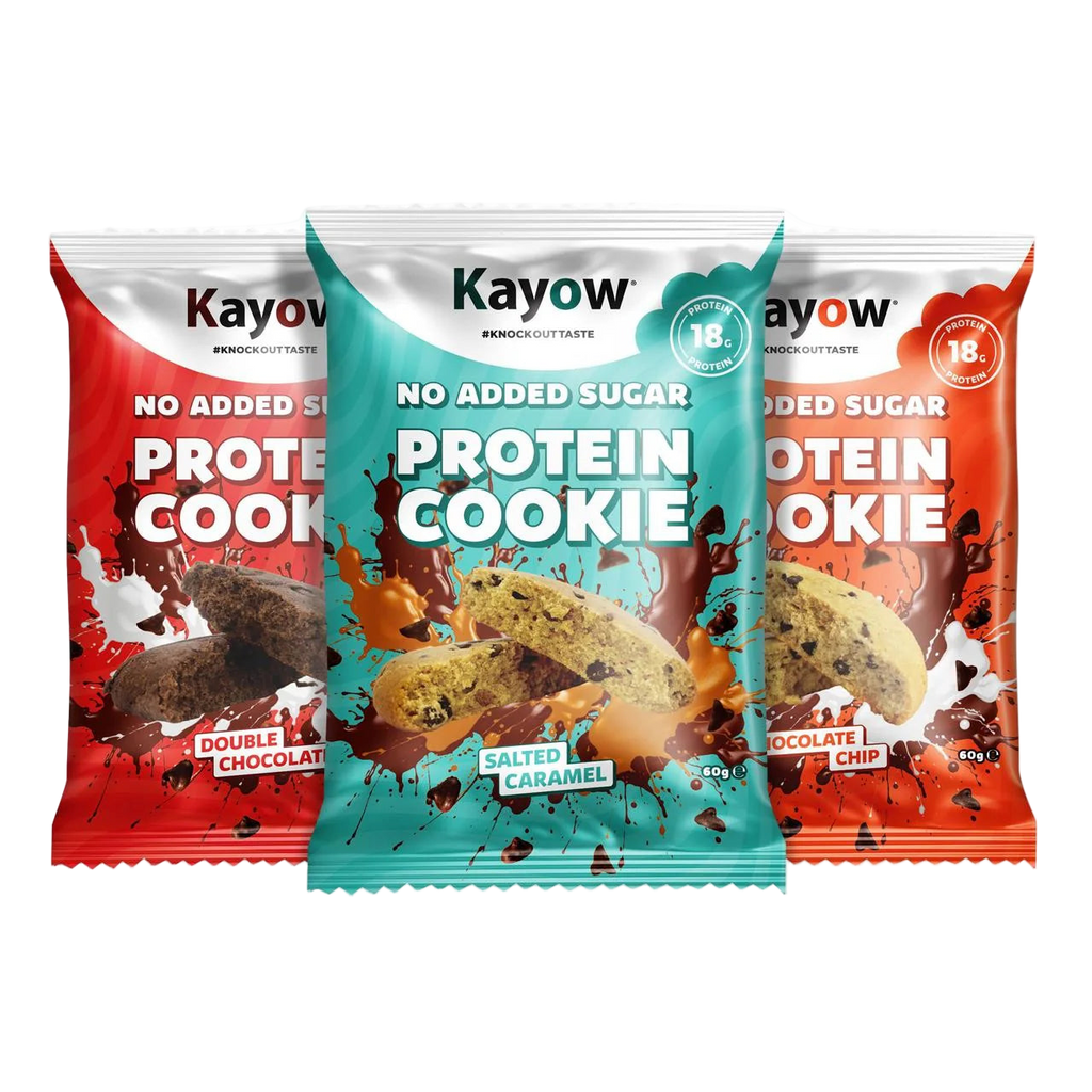 Kayow Nutrition No Added Sugar Protein Cookies 12x60g - MyGymSupplements