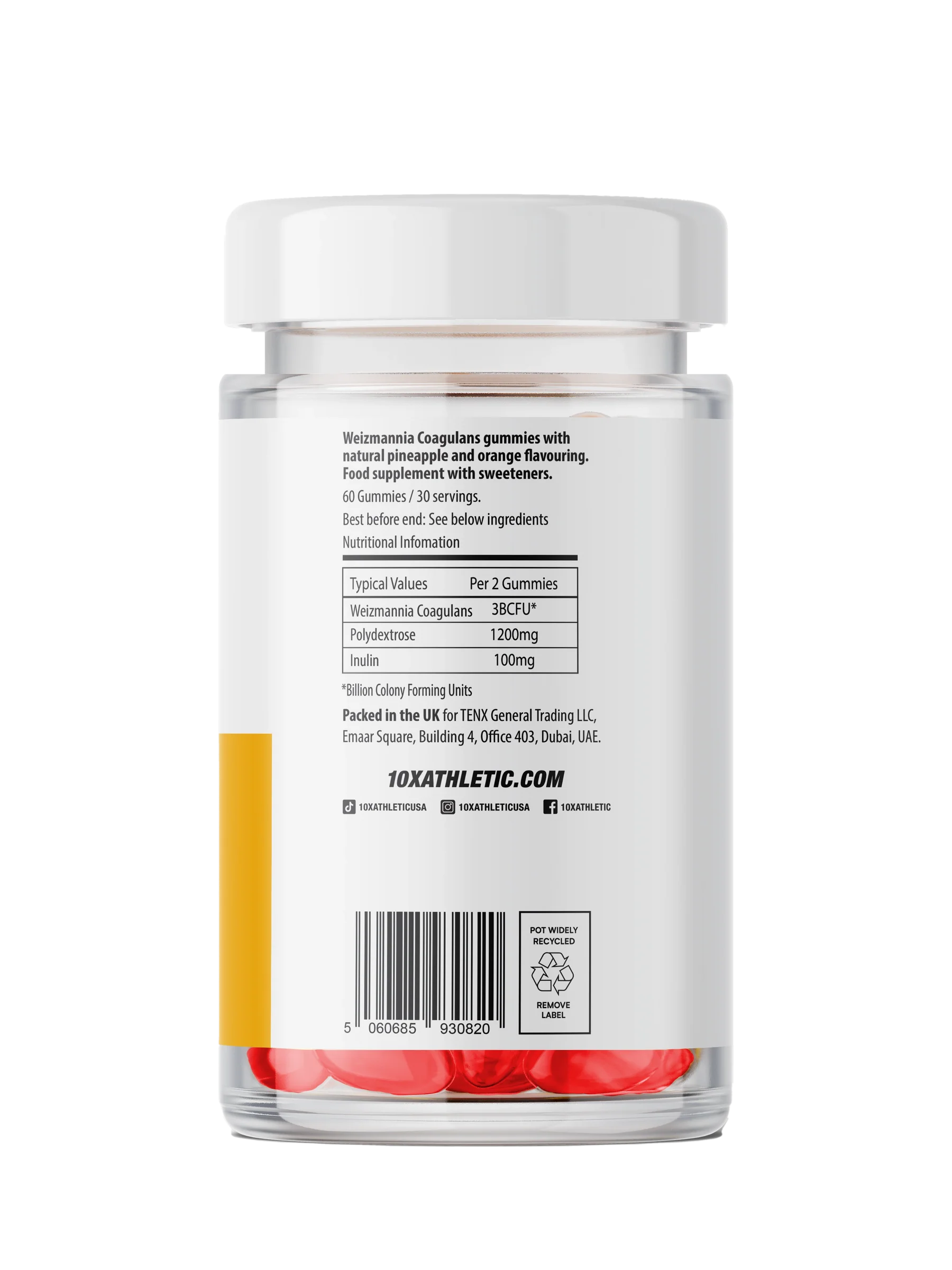 10X Athletic Gut Gummies 60Softgels