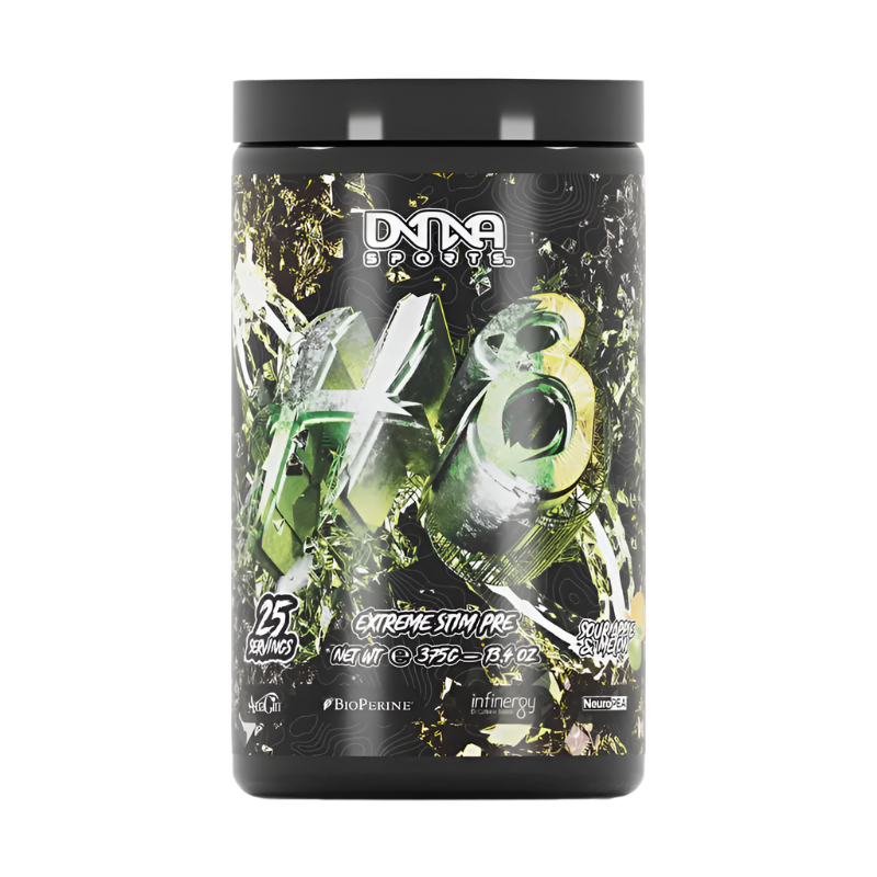 DNA Sports H8 - 375g / Sour Apple & Melon - Pre-Workout Powder