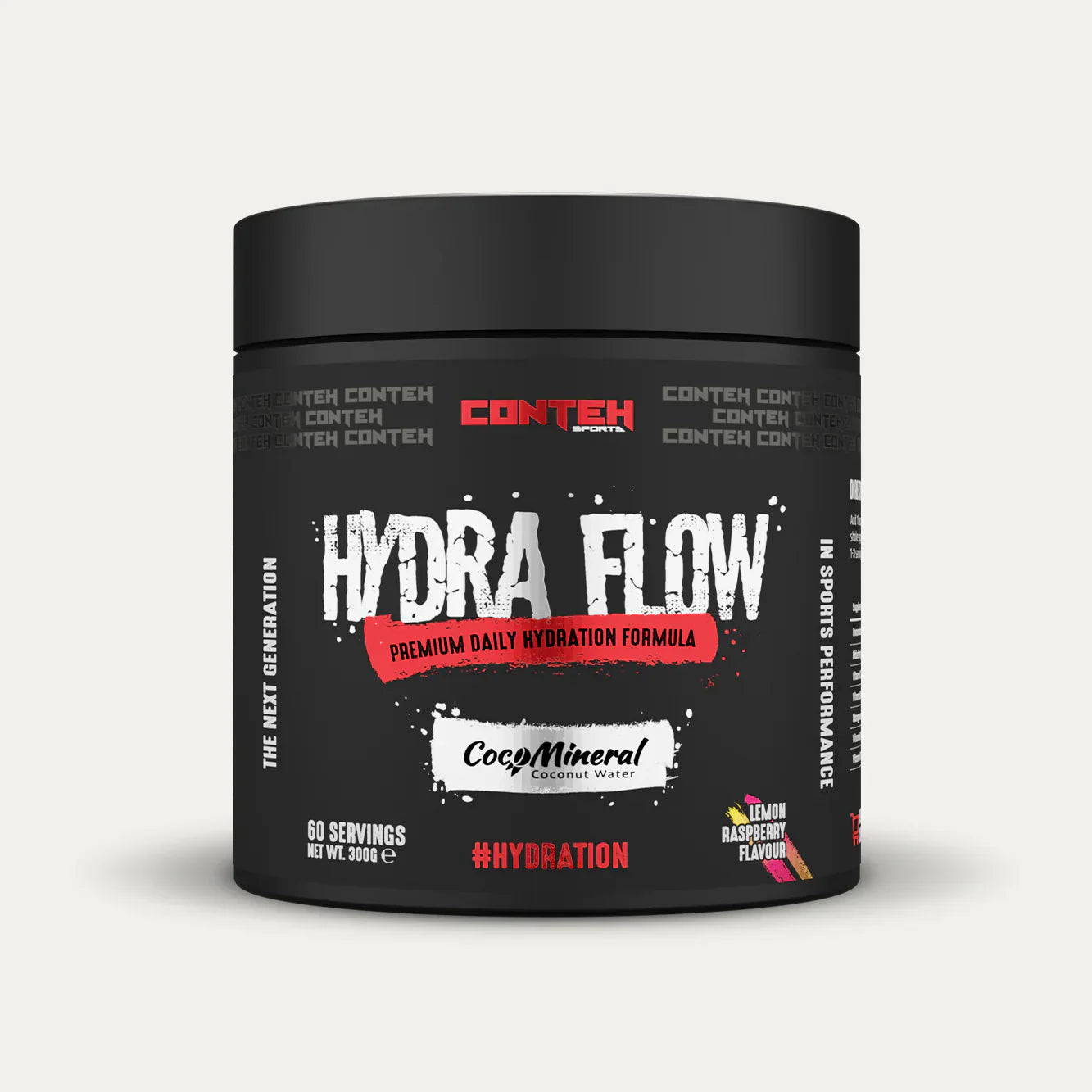 Conteh Sports Hydra Flow - 300g / Lemon Raspberry - Hydration Powder