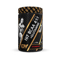 Black container of Nutrition Hit BCAA with Glutamine powder for muscle recovery