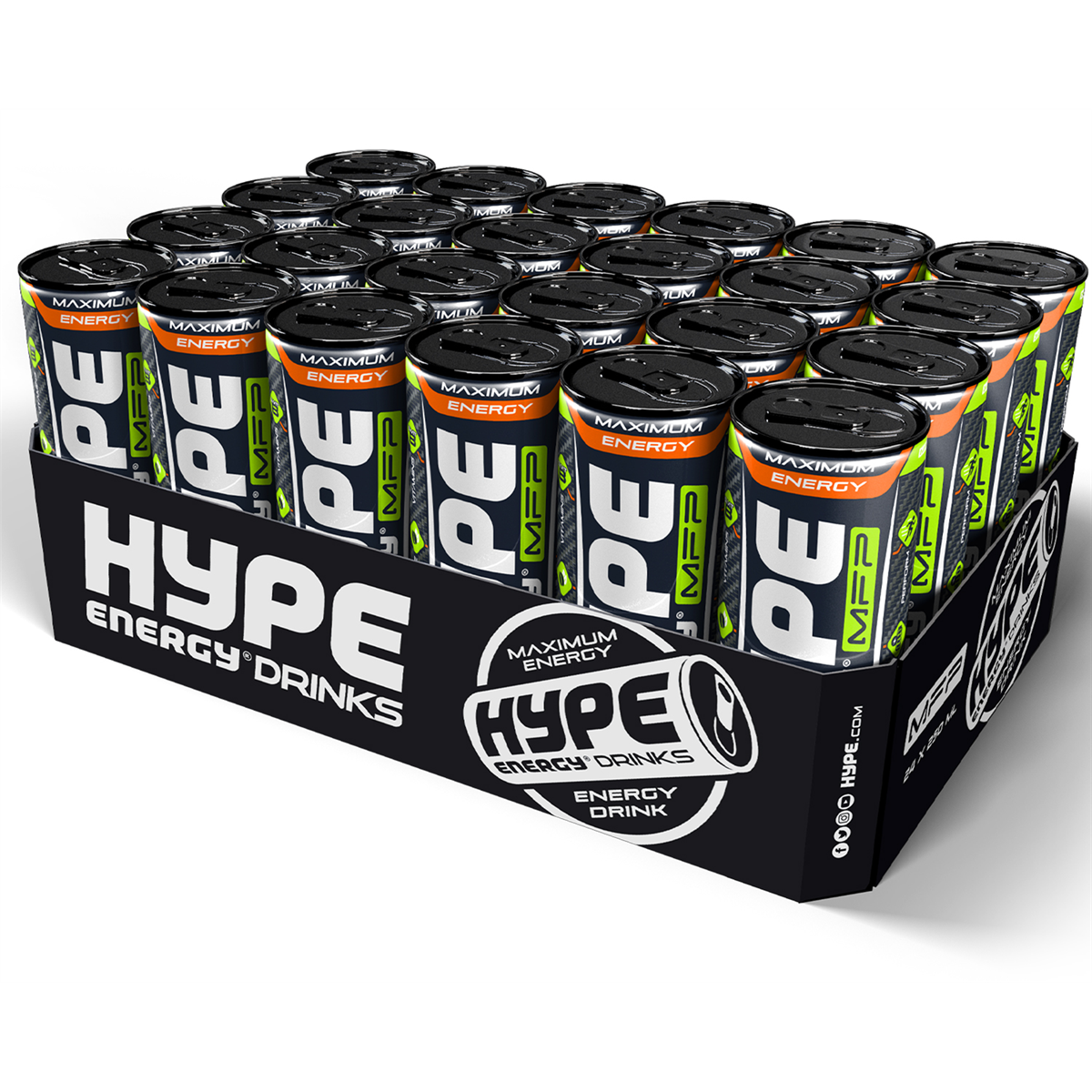 HYPE MFP Maxi Power - 24x250ml / Energy Drink - Pre-Workout Ready-to-Drinks