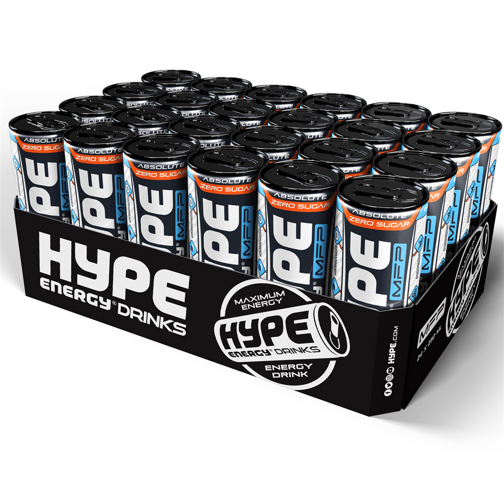 HYPE MFP Zero Sugar Energy Drink - 24x250ml / Energy Drink (Zero Sugar) - Pre-Workout Ready-to-Drinks