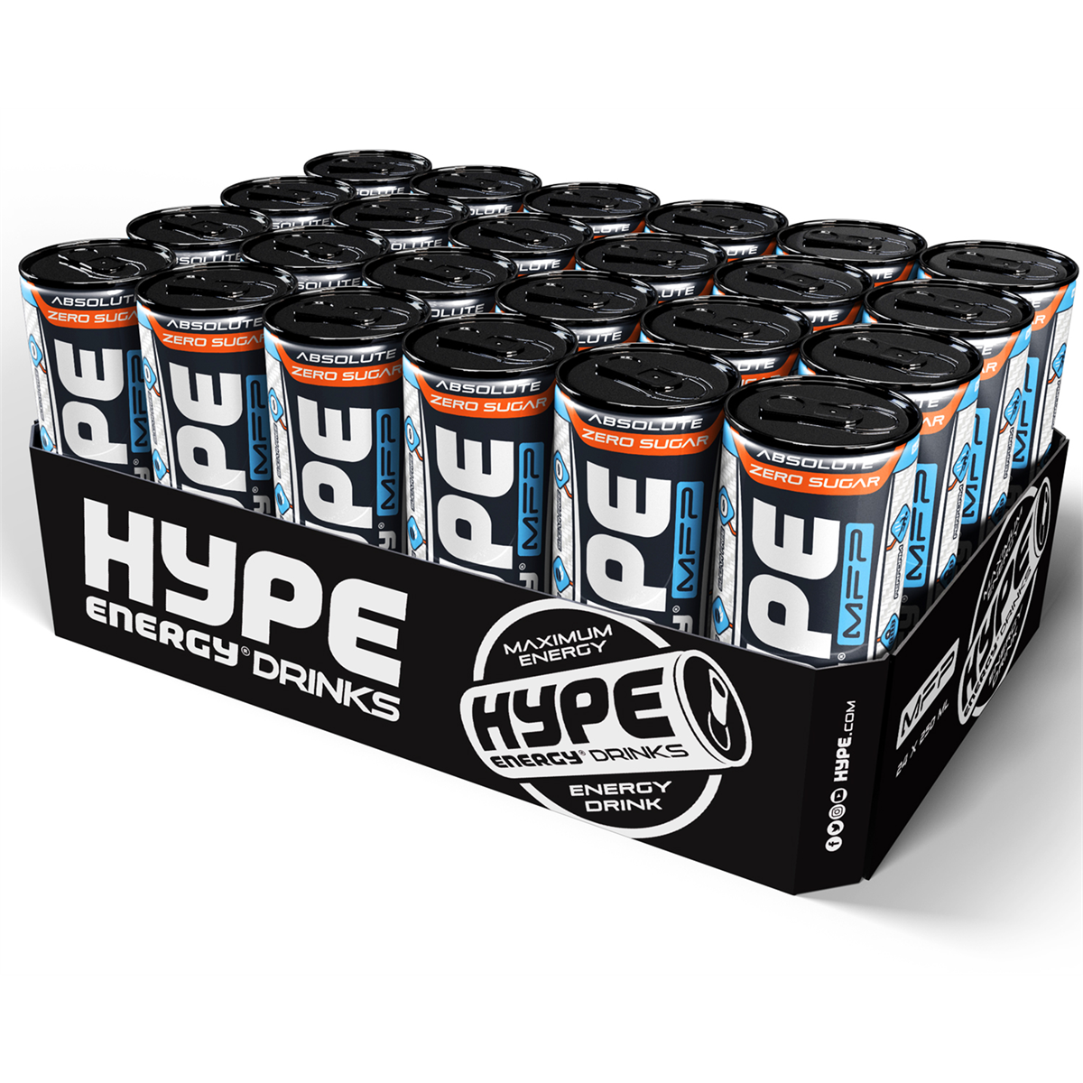 HYPE MFP Zero Sugar Energy Drink - 24x250ml / Energy Drink (Zero Sugar) - Pre-Workout Ready-to-Drinks