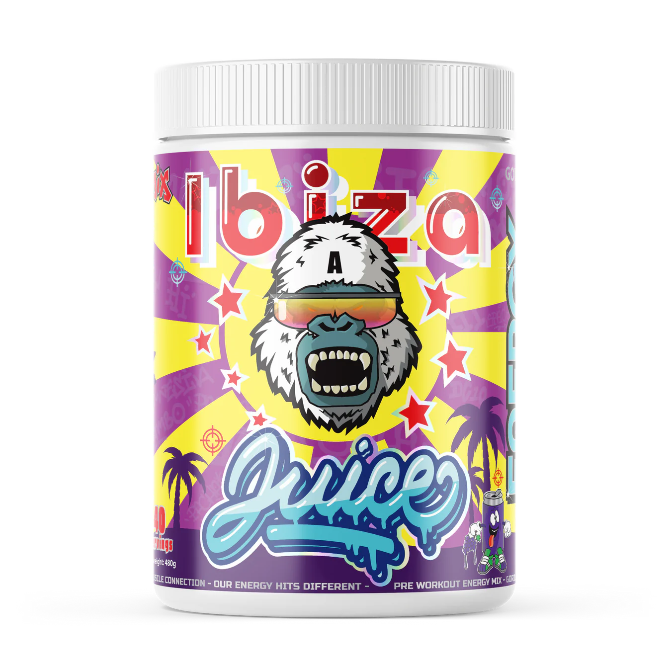 Gorillalpha Ibiza Juice - 480g / Grape Soda - Pre-Workout Powder