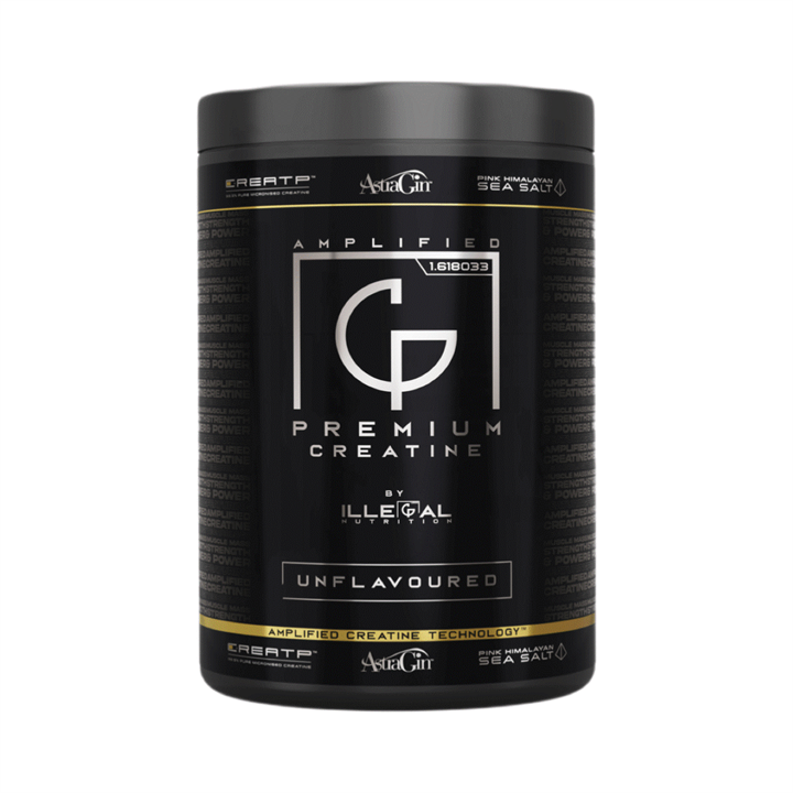Illegal Nutrition Premium Creatine (Amplified) - 333g / Unflavoured - Creatine Powder