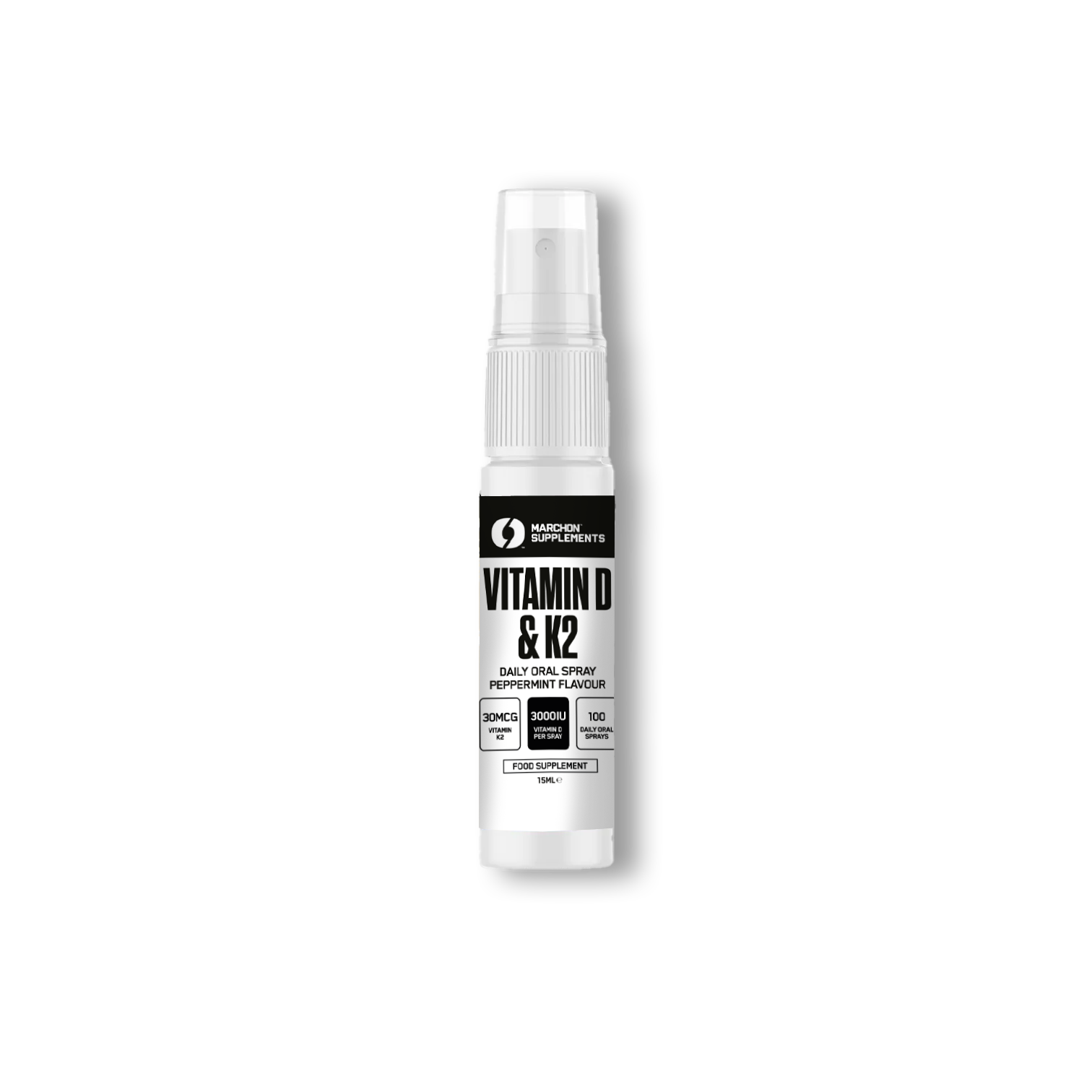 Marchon Supplements Vitamin D & K2 Peppermint - 15ml - Recovery