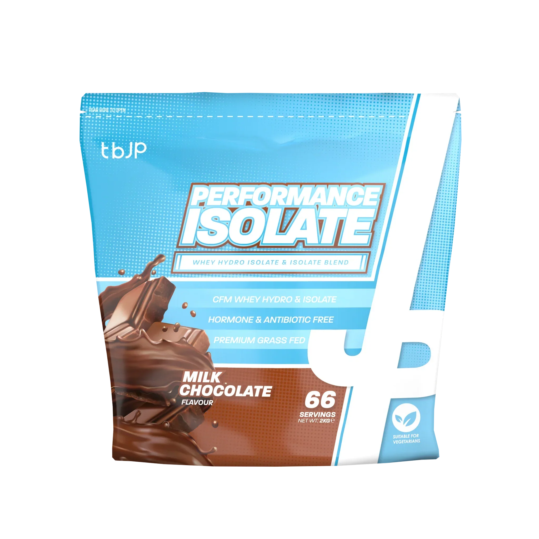 Trained By JP Performance Isolate - 2kg / Milk Chocolate - Whey Protein Powder