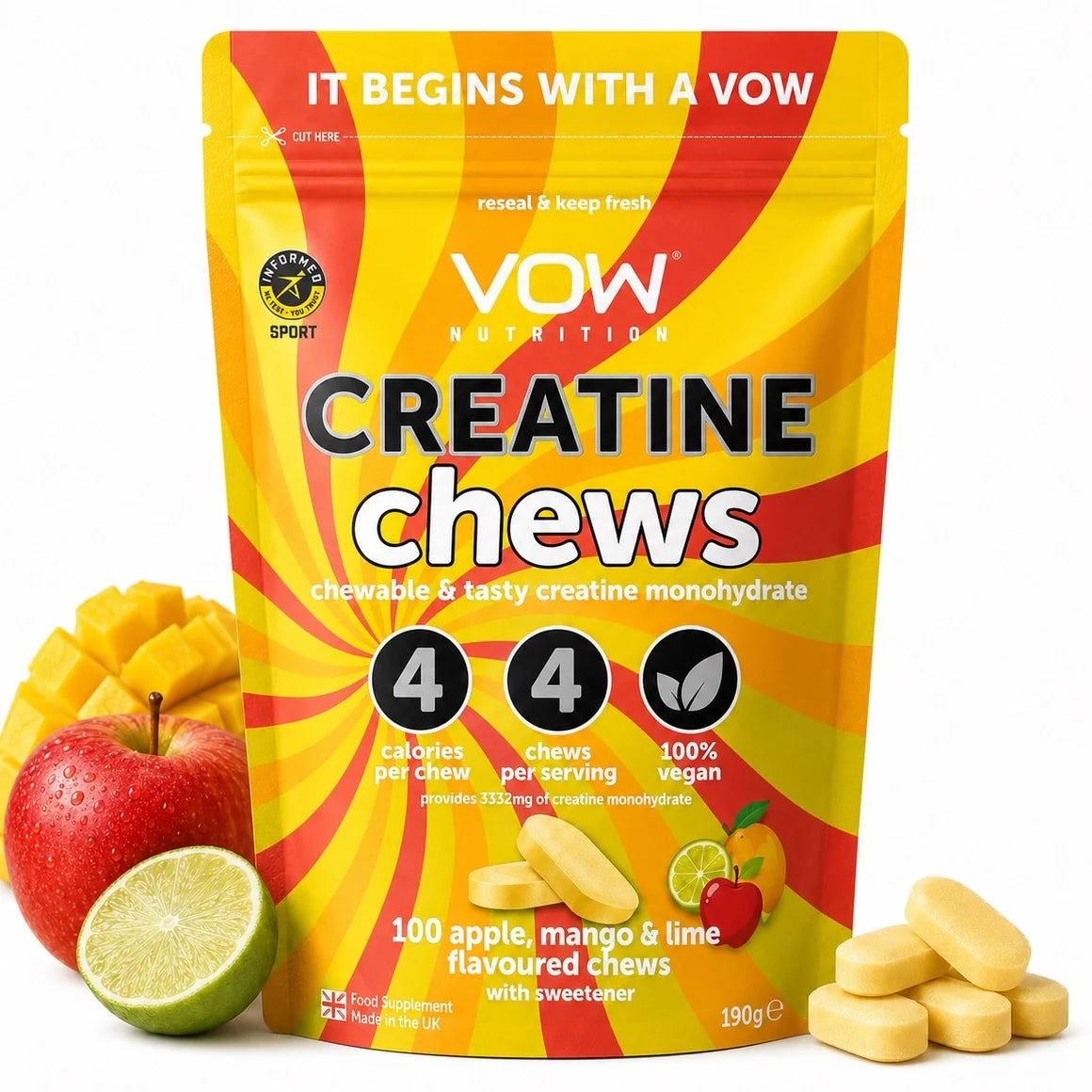 VOW Nutrition Creatine Chews