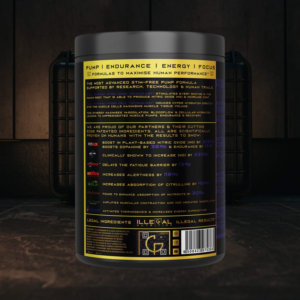 Illegal Nutrition Premium Pre-Workout (Stim + Pump) - 193g / Strawberry - Pre-Workout Powder