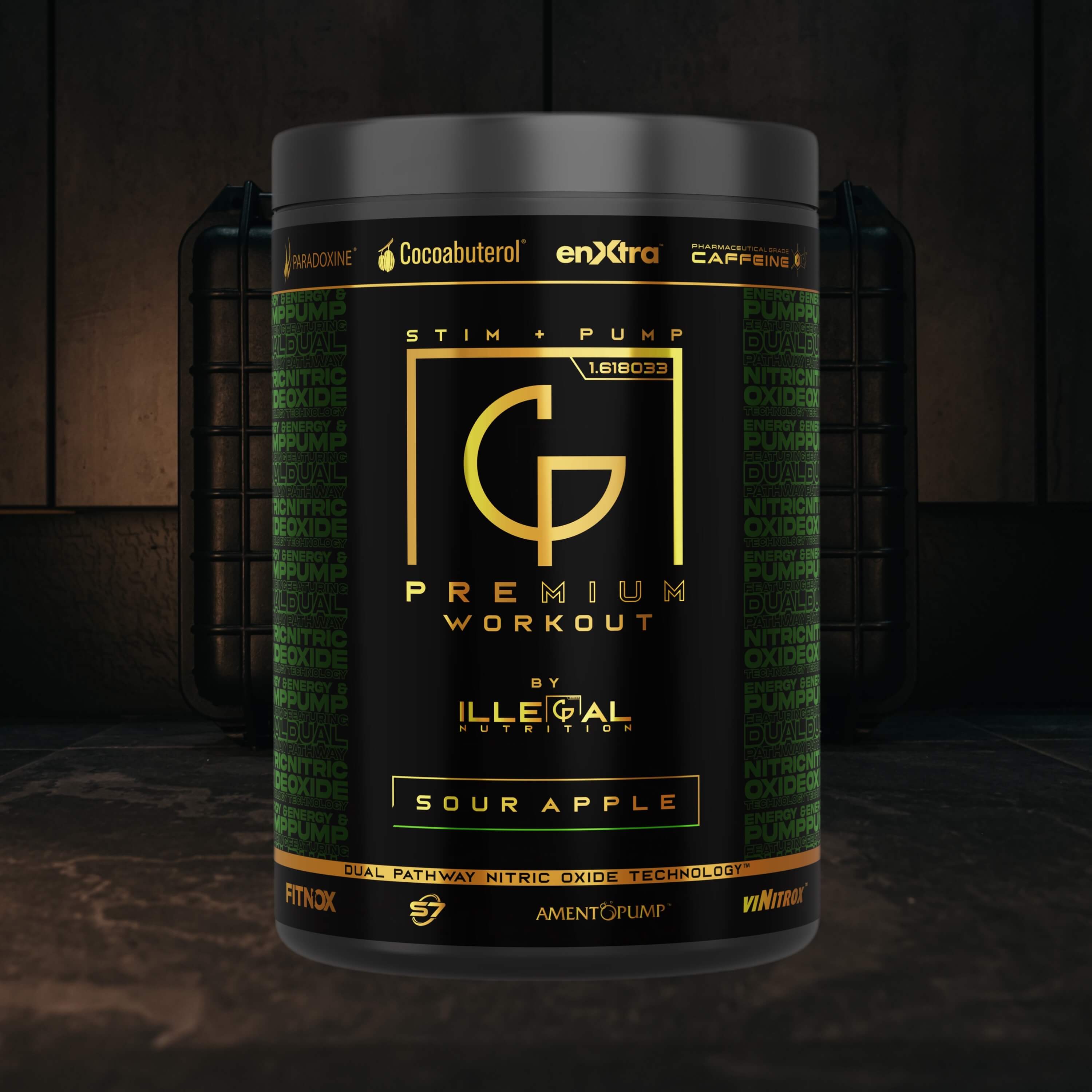 Illegal Nutrition Premium Pre-Workout (Stim + Pump) - 193g / Strawberry - Pre-Workout Powder
