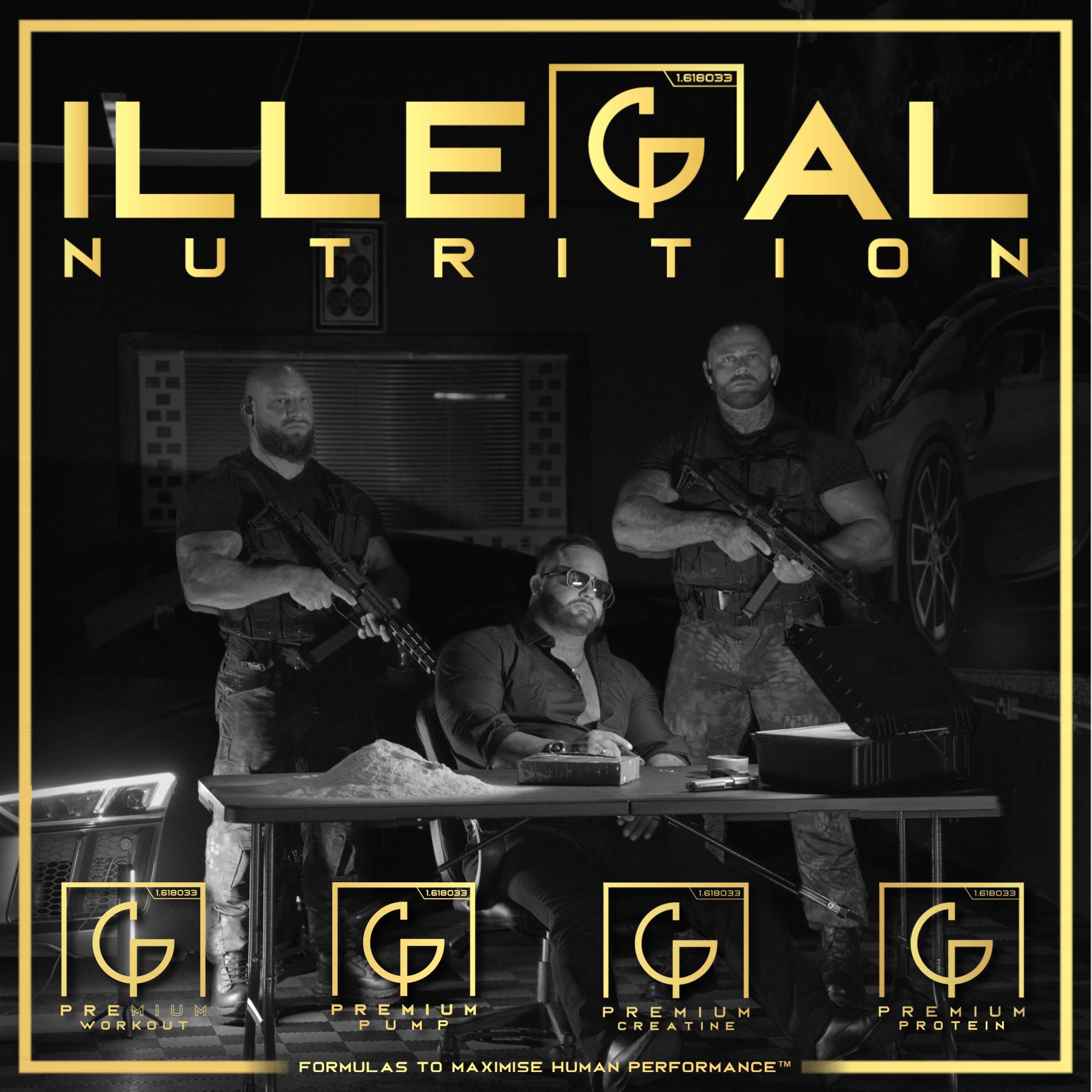 Illegal Nutrition Premium Pre-Workout (Stim + Pump) - 193g / Strawberry - Pre-Workout Powder