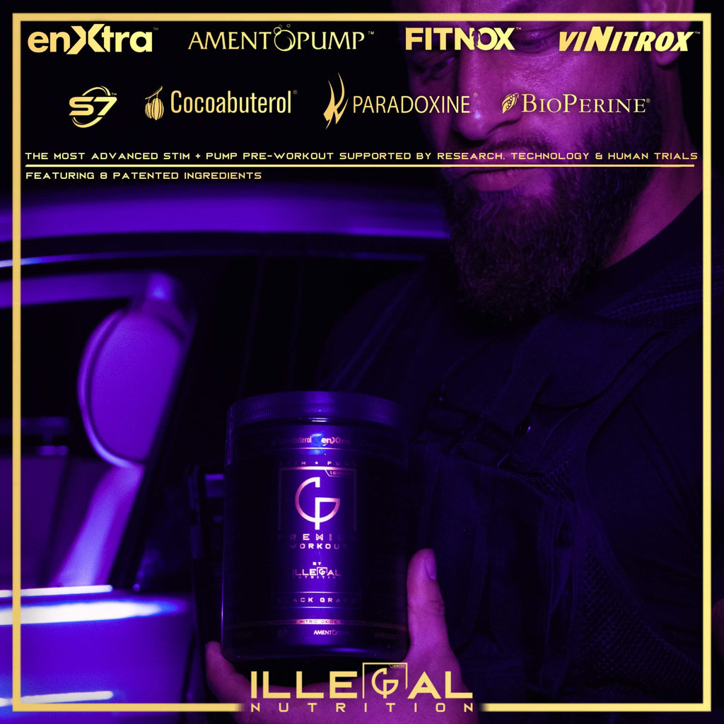 Illegal Nutrition Premium Pre-Workout (Stim + Pump) - 193g / Strawberry - Pre-Workout Powder