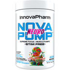 White Innovapharm NovaPump Neuro container with Mermaid Kisses flavor pre-workout supplement