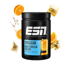 Black USN Isoclear Whey container with orange flavor, perfect for refreshing drink cravings