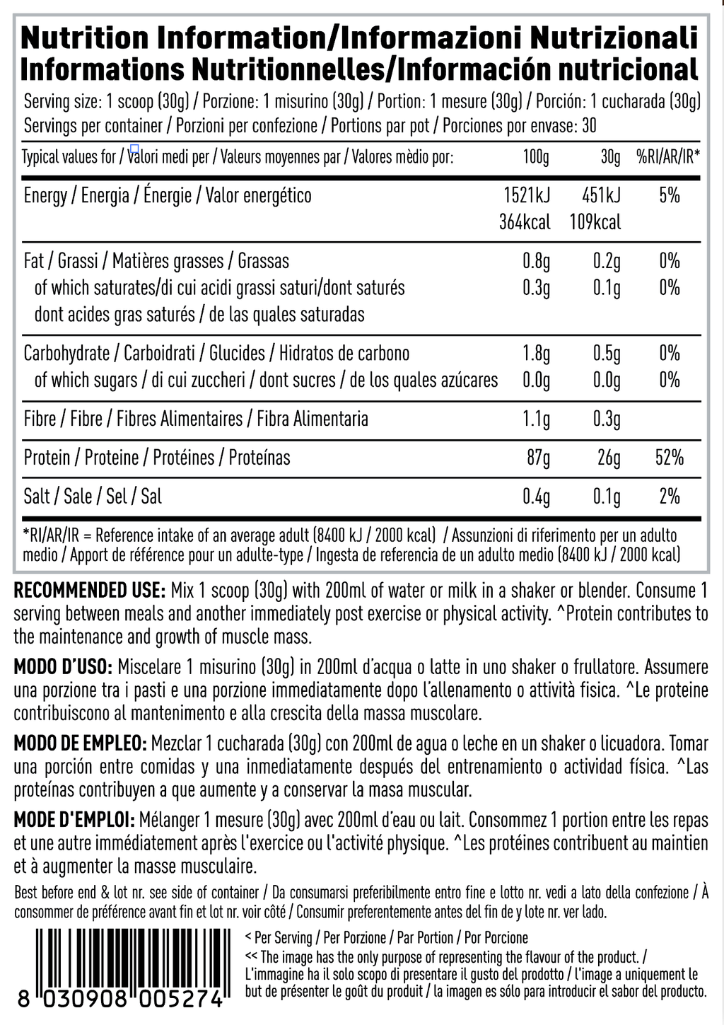 Per4m Isolate Zero - Whey Protein Isolate Powder