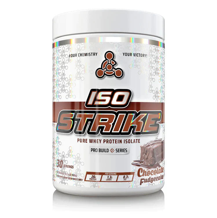 Chemical Warfare Iso-Strike Whey Isolate 900 - 900g / Chocolate Fudge Cake - Whey Protein Isolate Powder